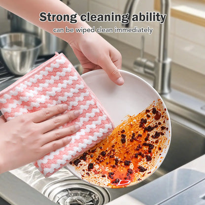 10 Counts Microfiber Cleaning Cloth per Pack Single Color per Pack, Colors Sent Randomly Each Package Contains Only One Color, No Mixed Colors