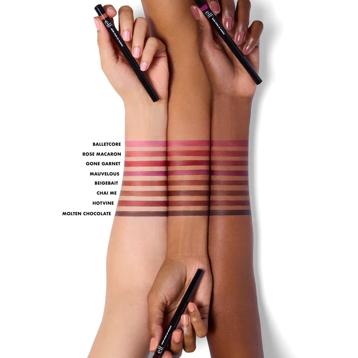 e.l.f Main Stain Lipliner Marker - Long-Lasting Lip Color Tool for Precise Lip Definition
