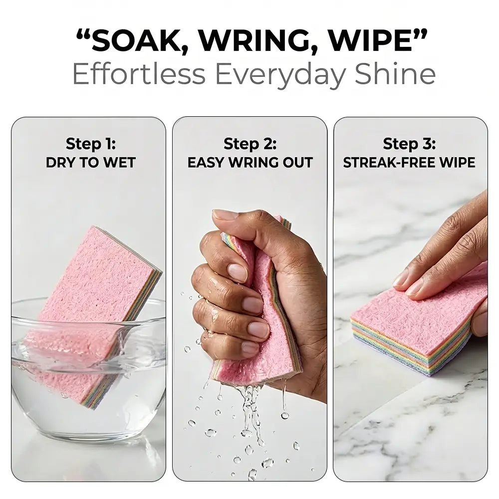 SOPAMI 12-Layer Peelable Rainbow Cleaning Cloths